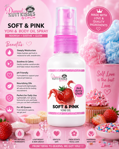 Soft & Pink Yoni and Body Oil Spray (Copy)